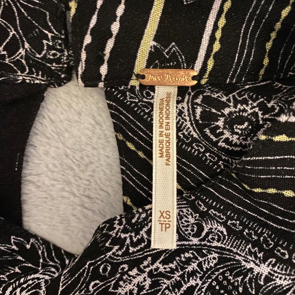 Free People Floral Print Long Sleeve Size XS - Picture 7 of 8